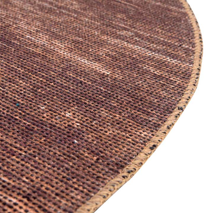 Brown 7' 7 x 7' 7 Asha Round Rug | Rugs.com