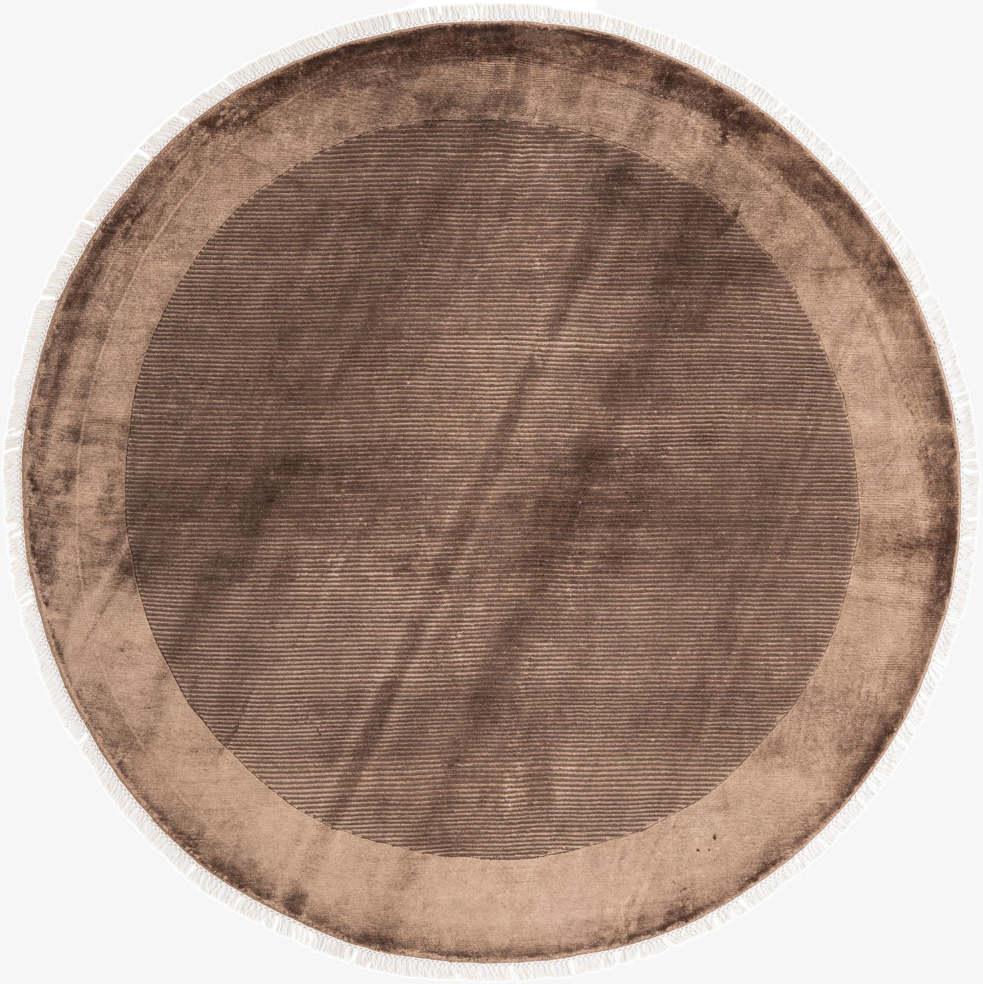  6' 5 x 6' 5  Hand Knotted Darya Wool Round Rug