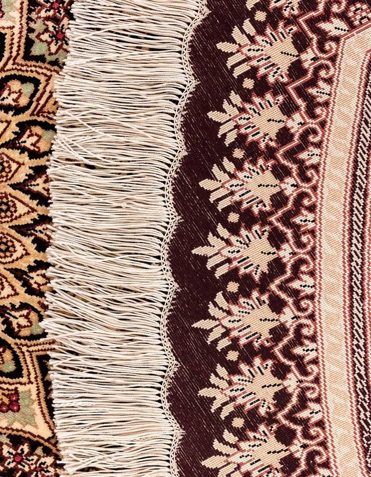 Detail image of  6' 6 x 6' 6 Ghom Silk Round Rug