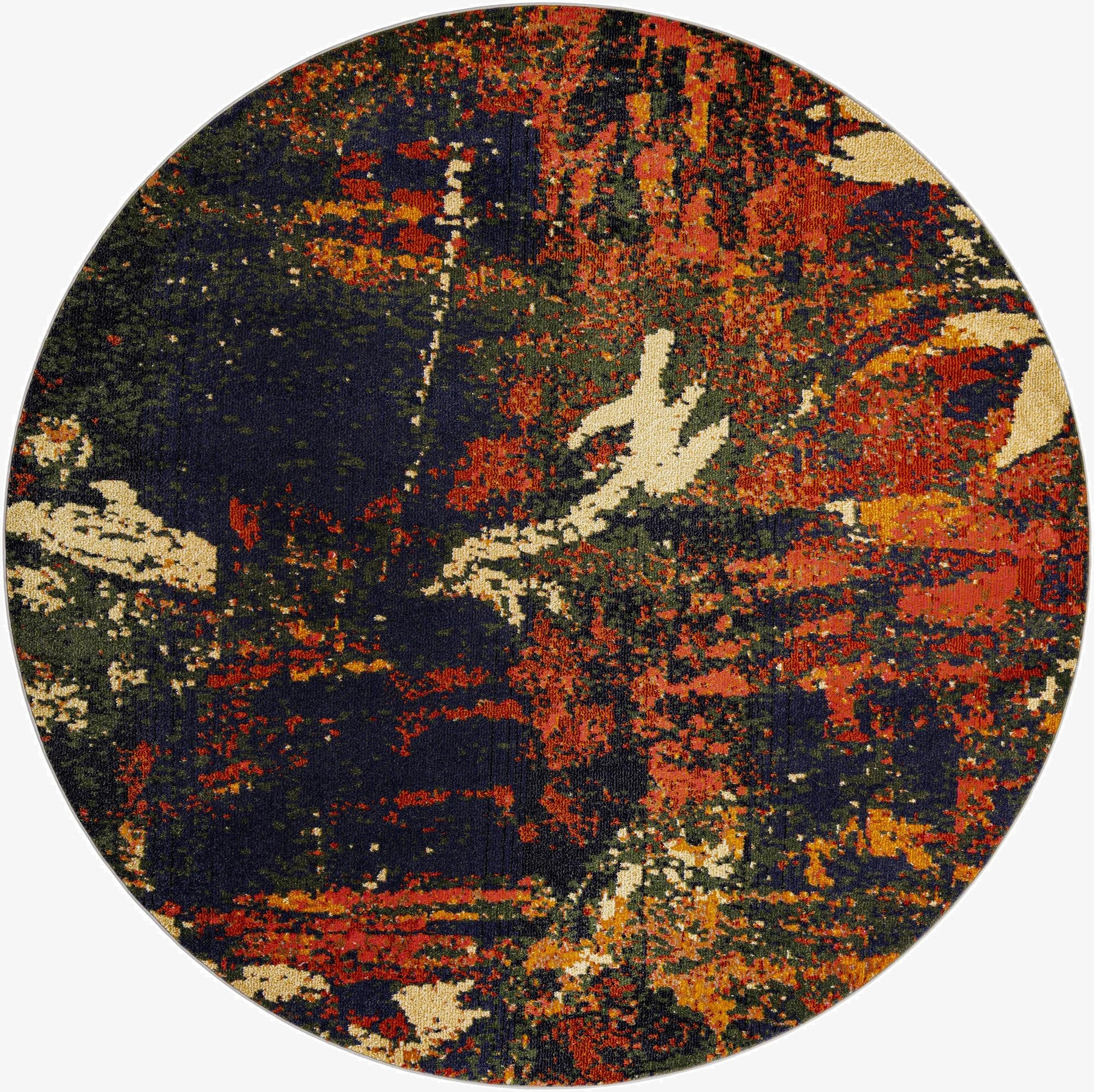  7' 10 x 7' 10  Washable Haerfest Round Rug