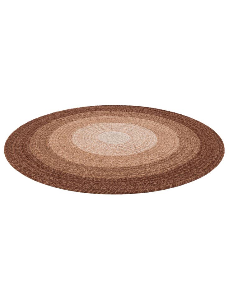 Detail image of  3' 1 x 3' 1  Hand Hand Braided Wool Round Rug