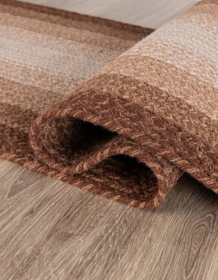 Detail image of  7' 10 x 7' 10 Hand Braided Wool Round Rug