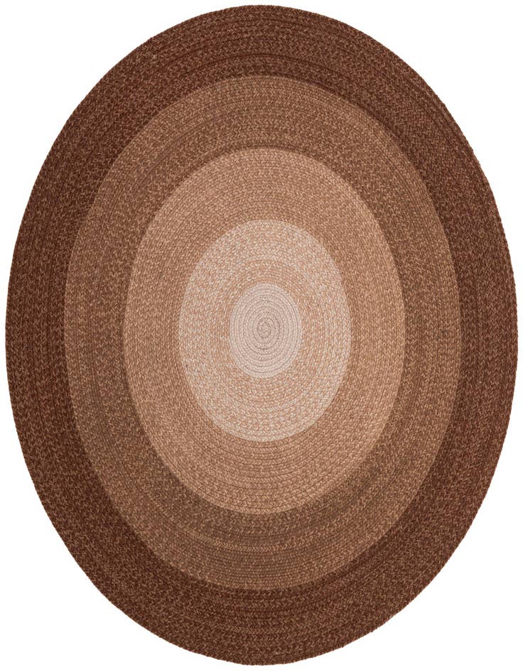 Detail image of  5' 1 x 5' 1  Hand Hand Braided Wool Round Rug