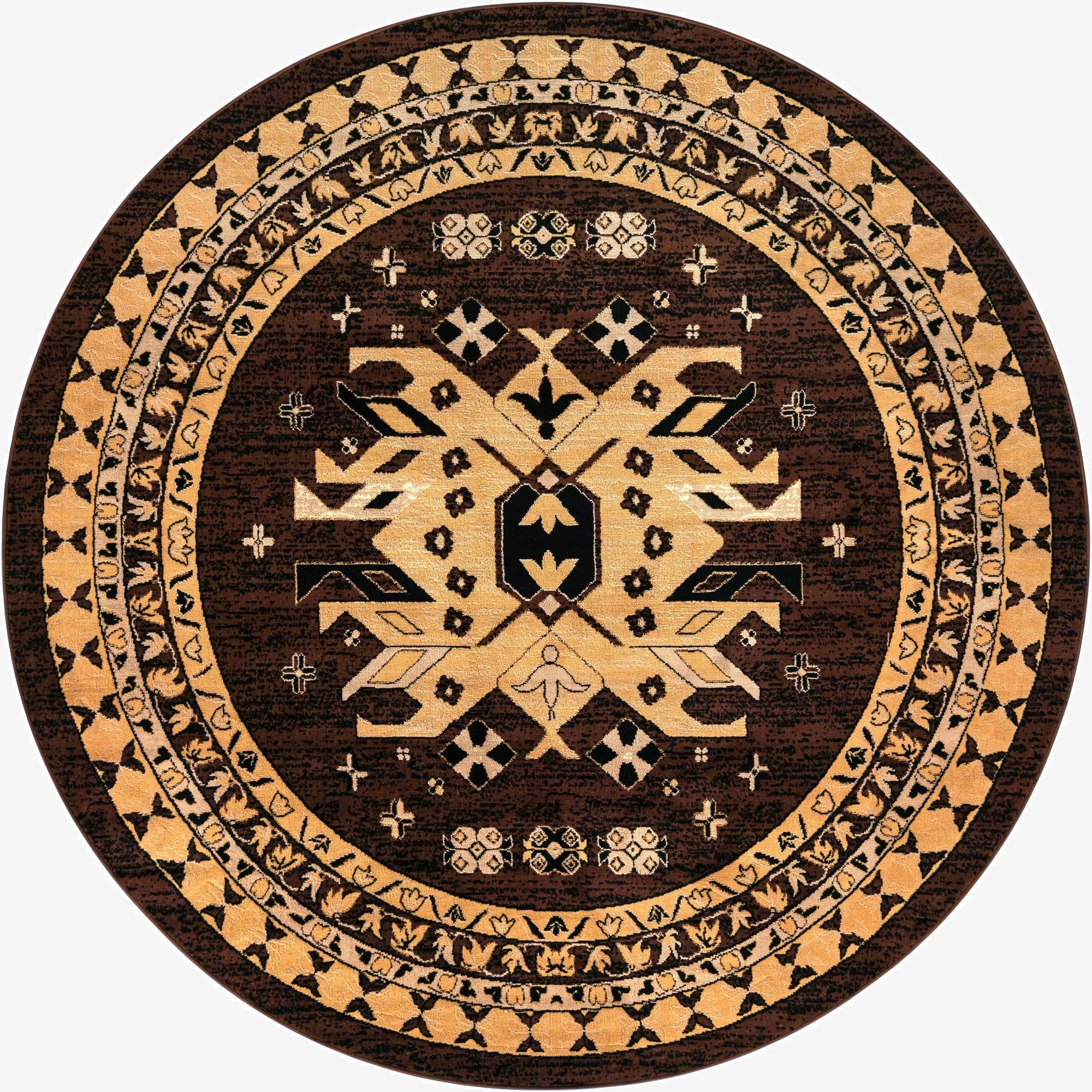  7' 10 x 7' 10 Heris Round Rug