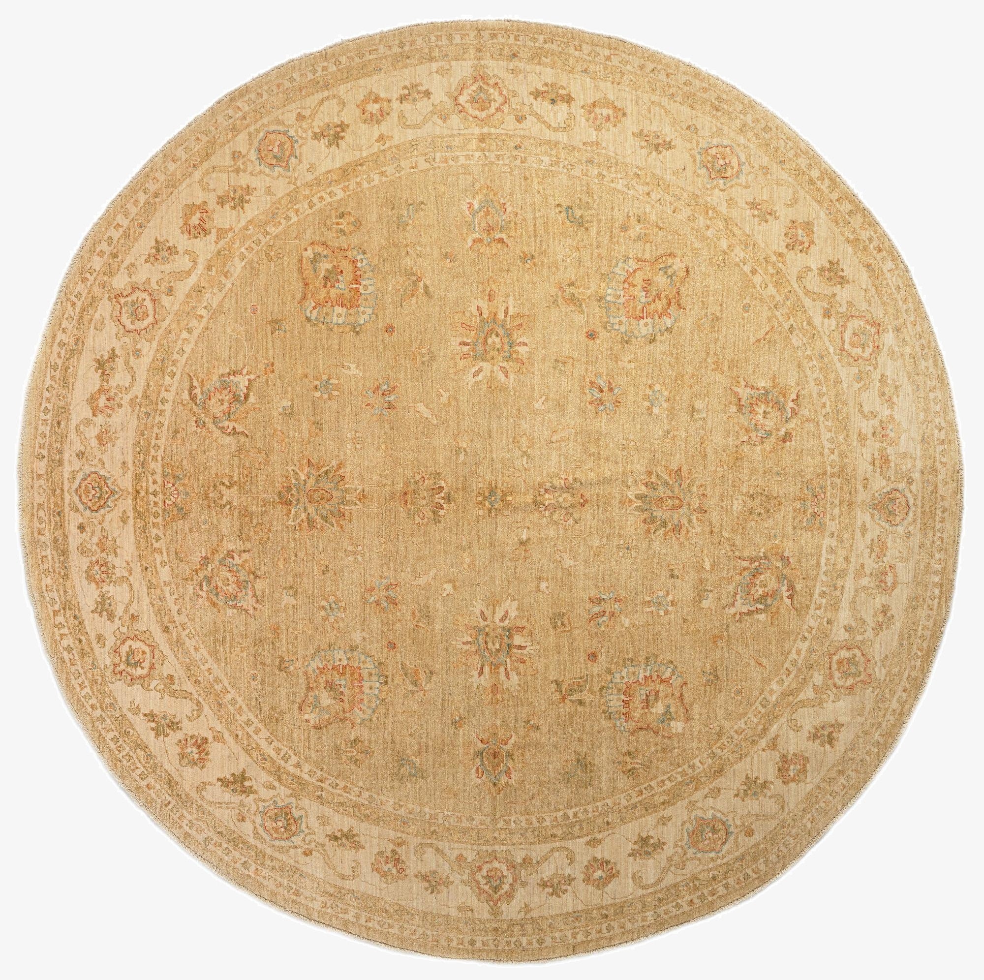  9' 6 x 9' 6 Kaizar Wool Round Rug