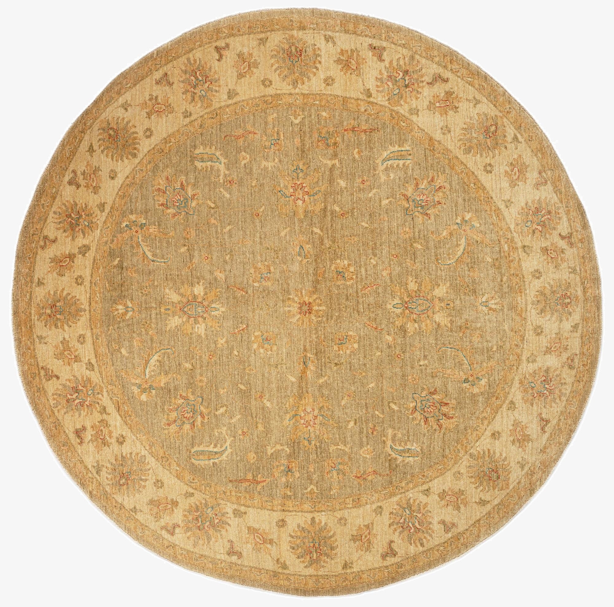  8' 2 x 8' 4 Kaizar Wool Round Rug