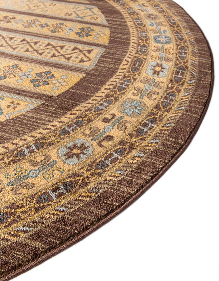 Detail image of  6' x 6' Kashkuli Gabbeh Round Rug