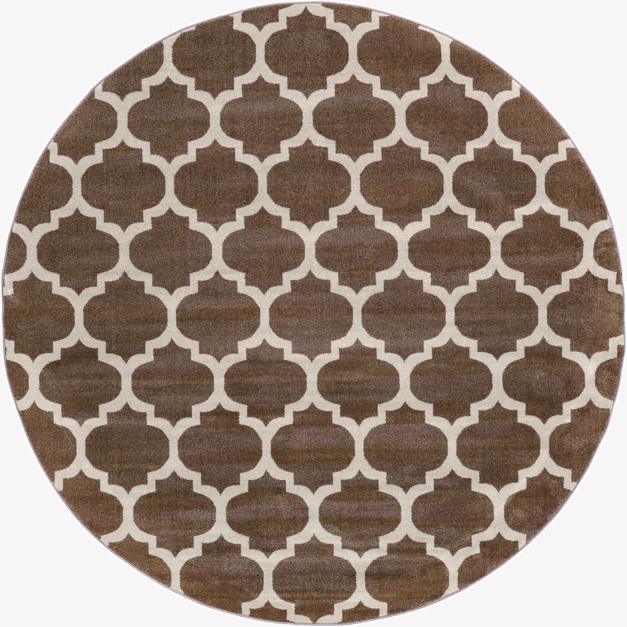  7' 10 x 7' 10 Lattice Round Rug