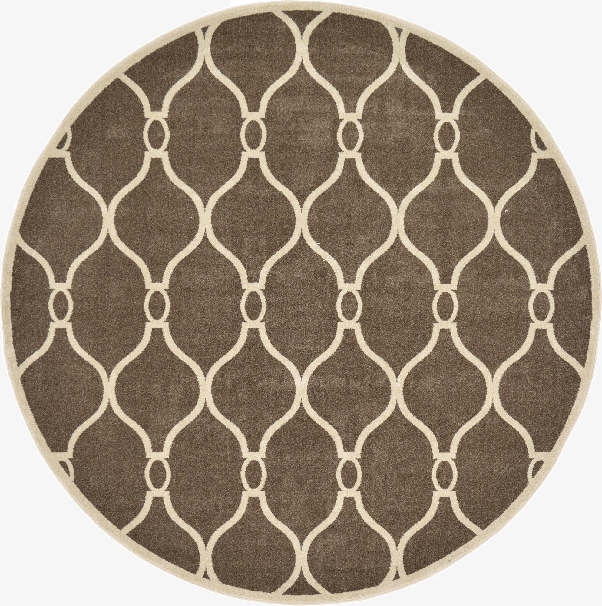  8' x 8' Lattice Round Rug