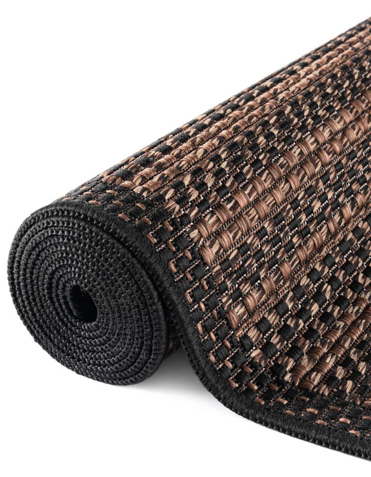 Detail image of  6' x 6'  Washable Border Indoor / Outdoor Round Rug