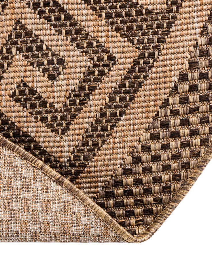 Detail image of  6' x 6'  Washable Border Indoor / Outdoor Round Rug