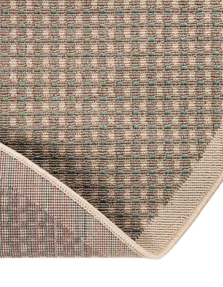 Detail image of  5' x 5'  Washable Border Indoor / Outdoor Round Rug