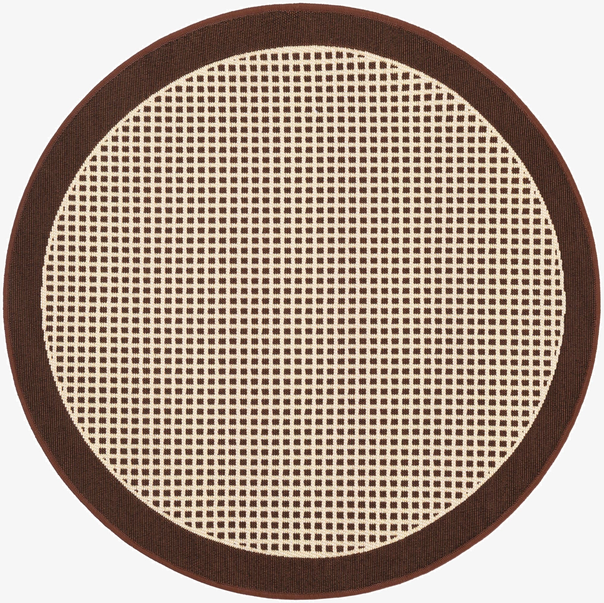  3' x 3'  Washable Border Indoor / Outdoor Round Rug
