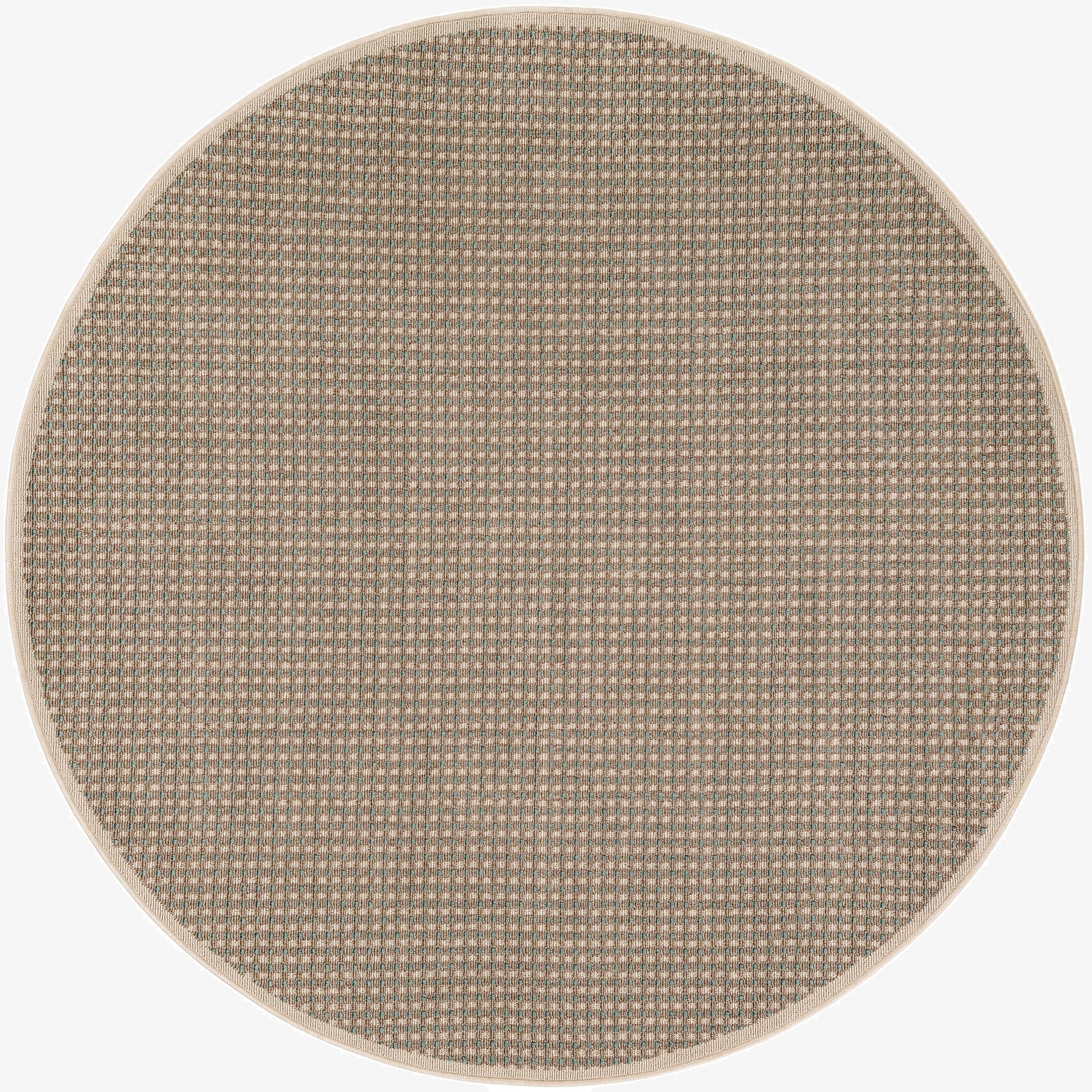  6' x 6'  Washable Border Indoor / Outdoor Round Rug