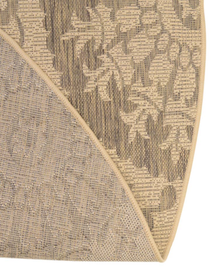 Detail image of  6' x 6'  Washable Botanical Indoor / Outdoor Round Rug