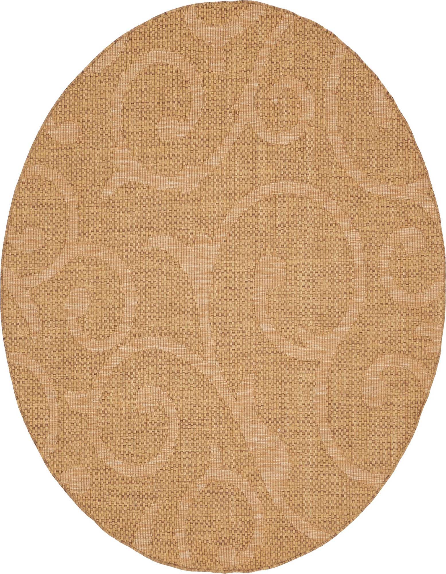 Primary image  6' x 6'  Washable Botanical Indoor / Outdoor Round Rug