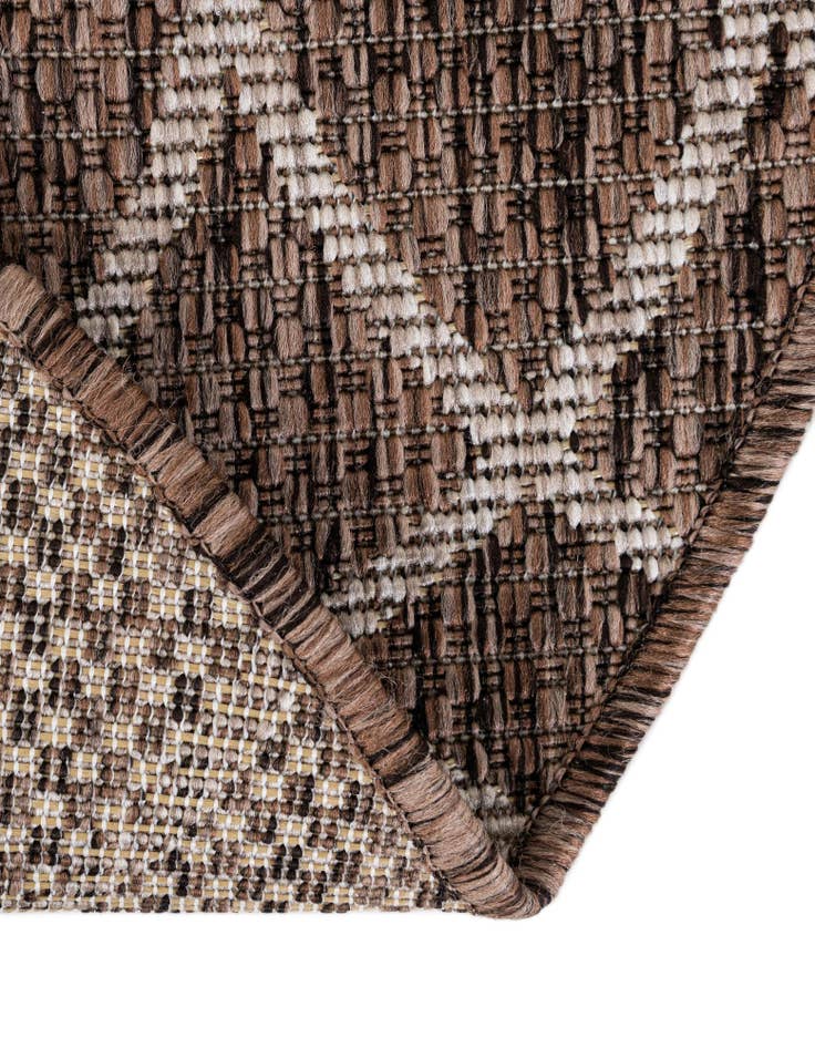Detail image of  10' x 10'  Washable Lattice Indoor / Outdoor Round Rug