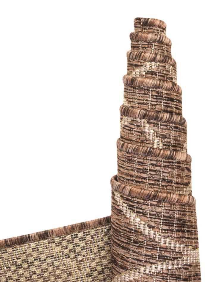 Detail image of  10' x 10'  Washable Lattice Indoor / Outdoor Round Rug