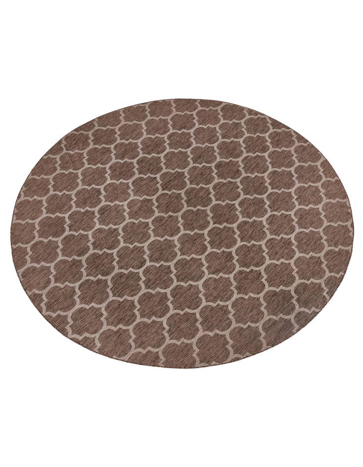 Detail image of  13' x 13'  Washable Lattice Indoor / Outdoor Round Rug