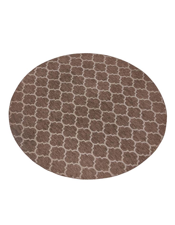 Detail image of  13' x 13'  Washable Lattice Indoor / Outdoor Round Rug
