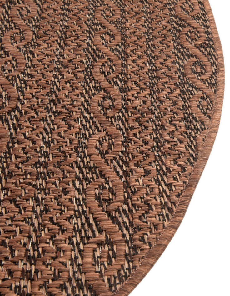Detail image of  6' x 6'  Washable Modern Indoor / Outdoor Round Rug
