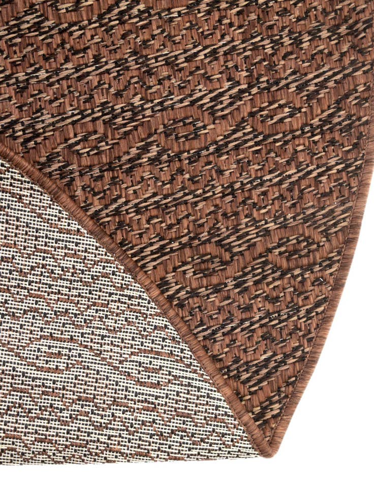 Detail image of  6' x 6'  Washable Modern Indoor / Outdoor Round Rug