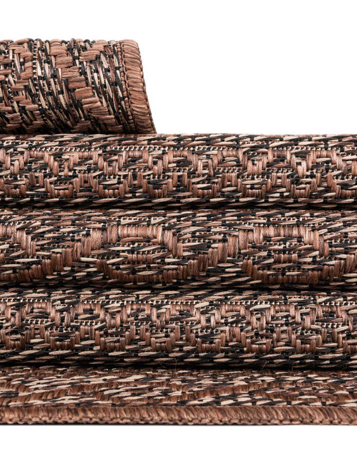 Detail image of  6' x 6'  Washable Modern Indoor / Outdoor Round Rug