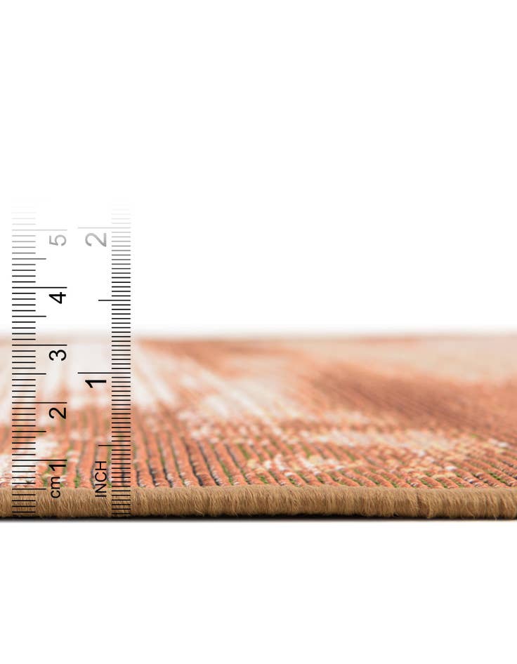 Detail image of  8' x 8'  Washable Modern Indoor / Outdoor Round Rug