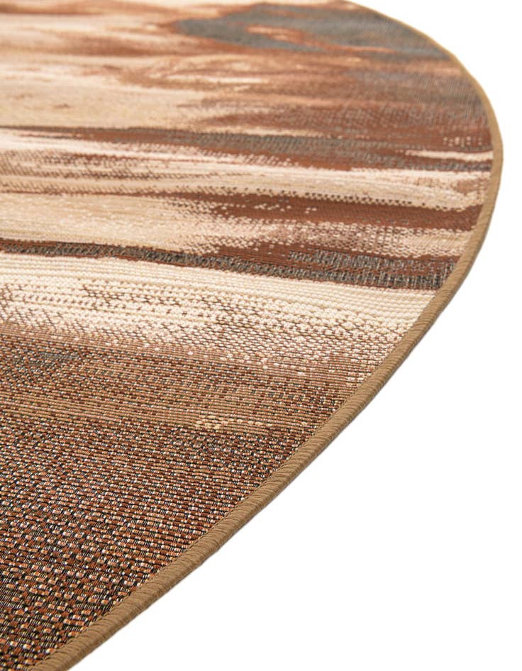 Detail image of  8' x 8'  Washable Modern Indoor / Outdoor Round Rug