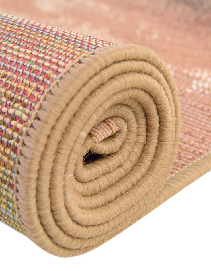 Detail image of  8' x 8'  Washable Modern Indoor / Outdoor Round Rug