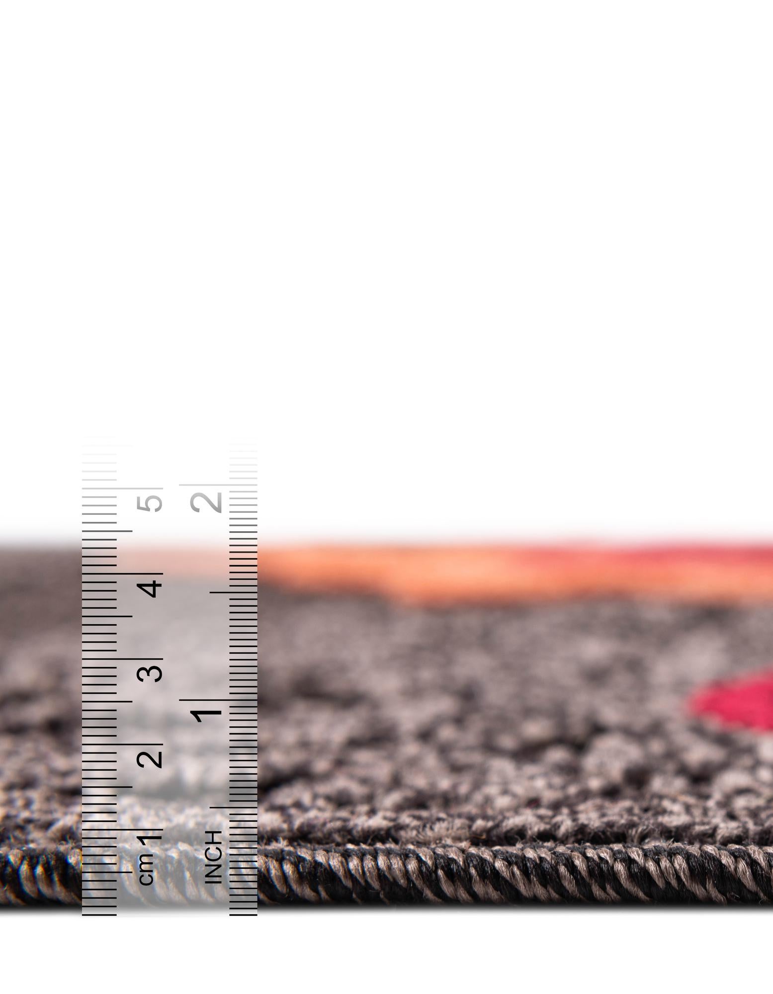 Brown 5' 3 x 5' 3 Modern Indoor / Outdoor Round Rug | Rugs.com