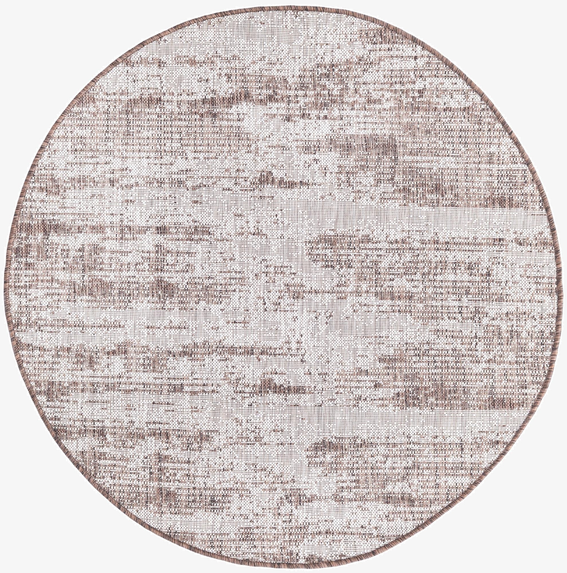  4' x 4'  Washable Modern Indoor / Outdoor Round Rug