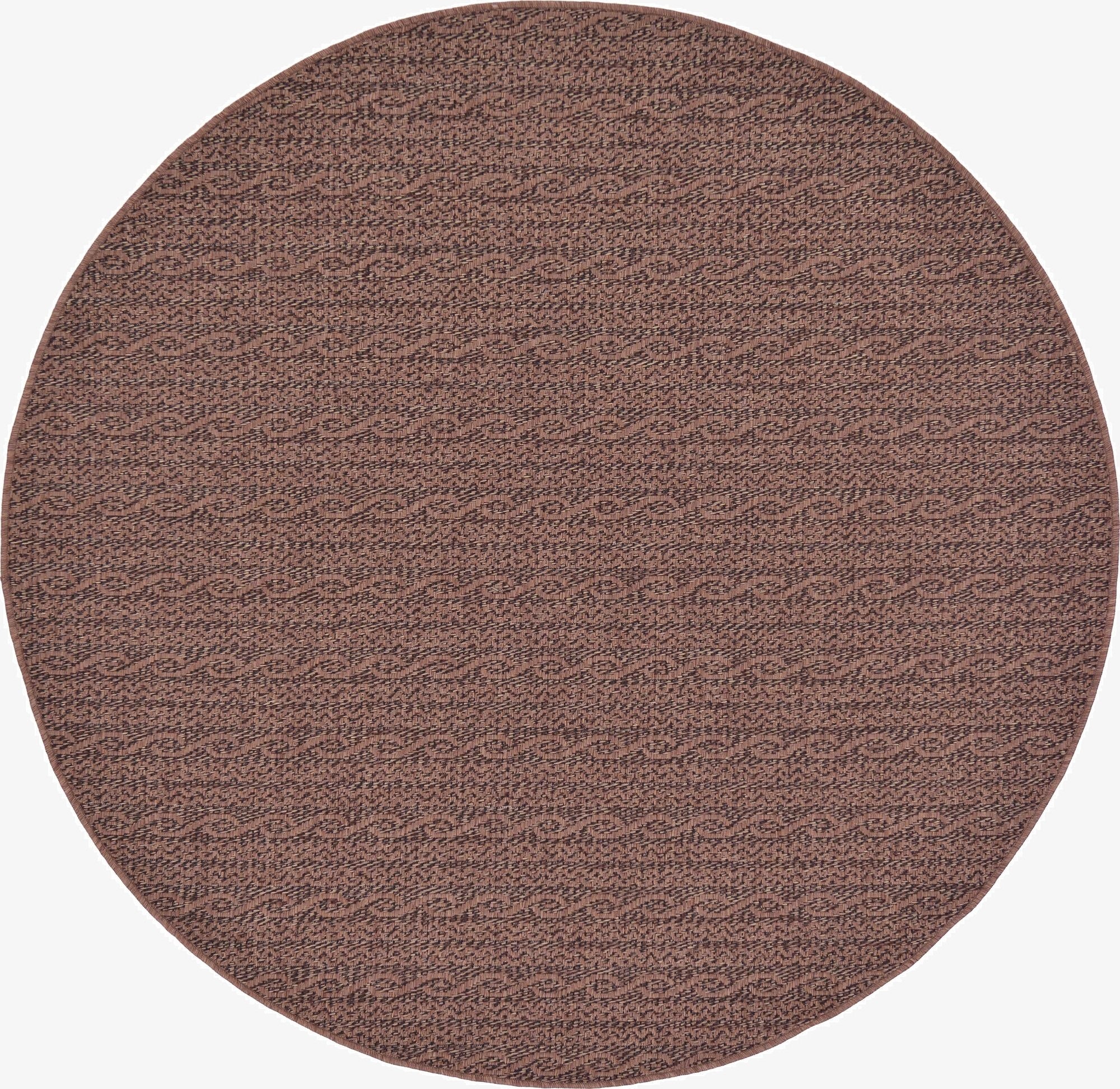  6' x 6'  Washable Modern Indoor / Outdoor Round Rug