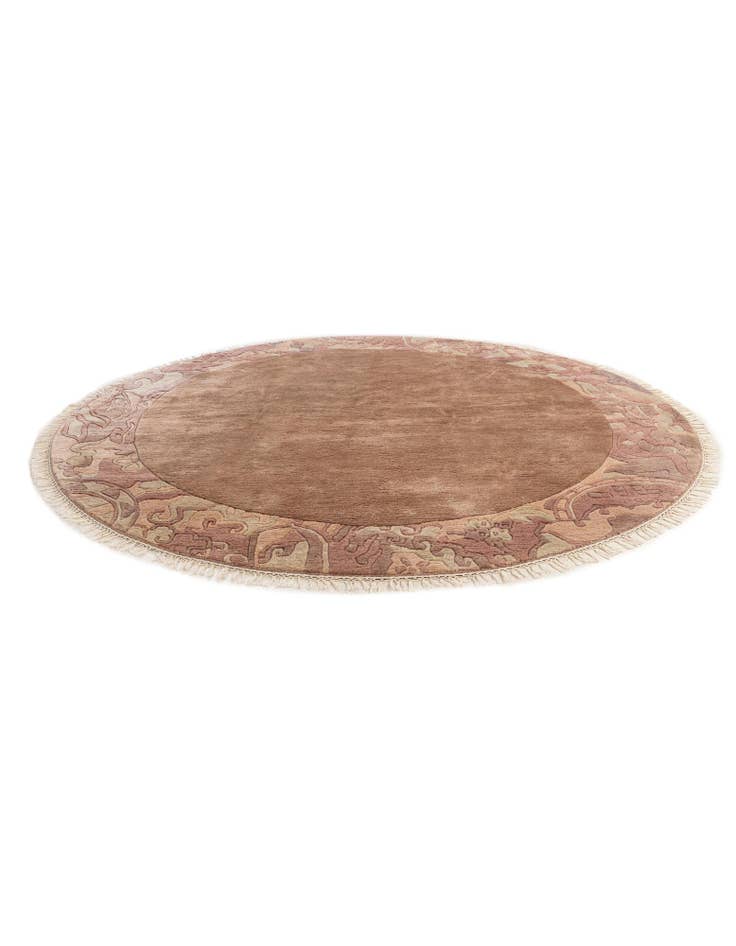 Detail image of  8' x 8' 2  Hand Knotted Tibet Wool Round Rug