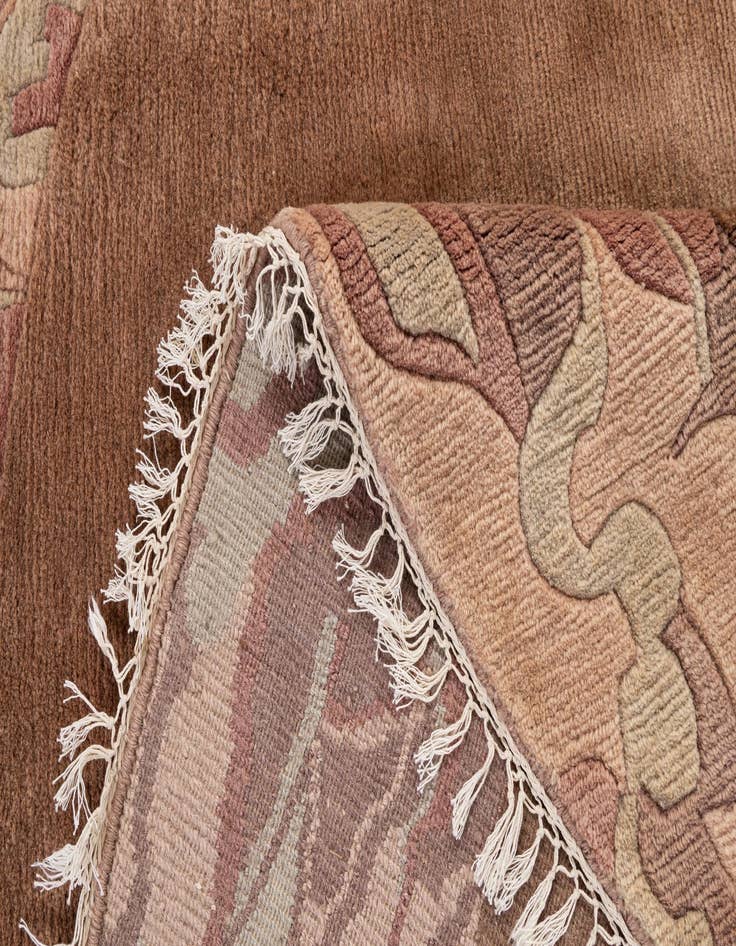 Detail image of  8' x 8' 2  Hand Knotted Tibet Wool Round Rug