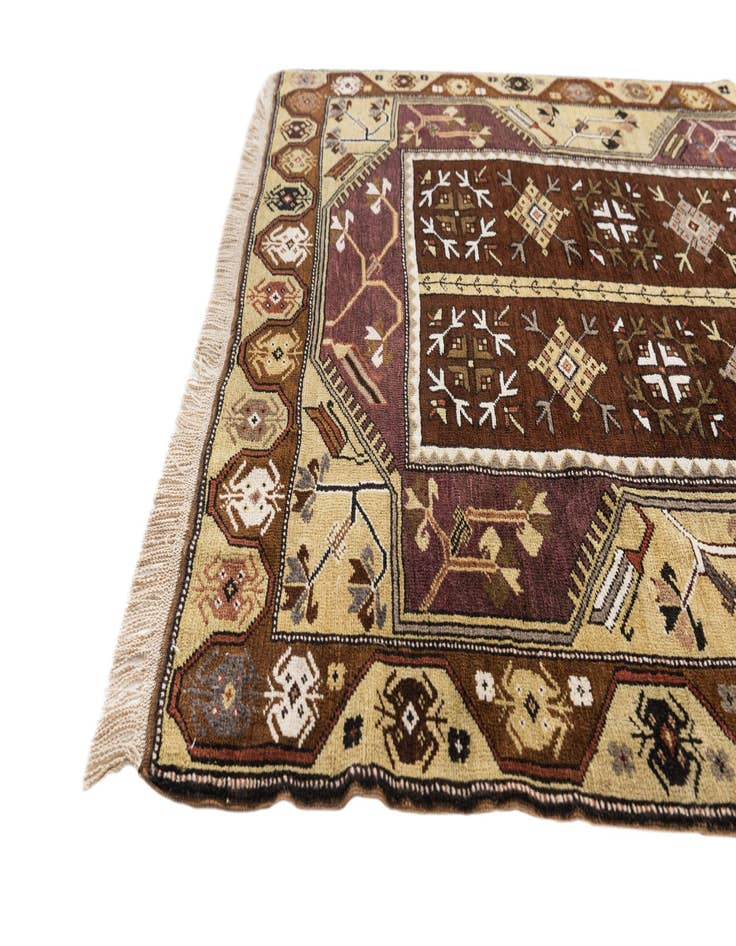 Detail image of  4' 6 x 8'  Hand Knotted Anatolian Oriental Wool Runner Rug