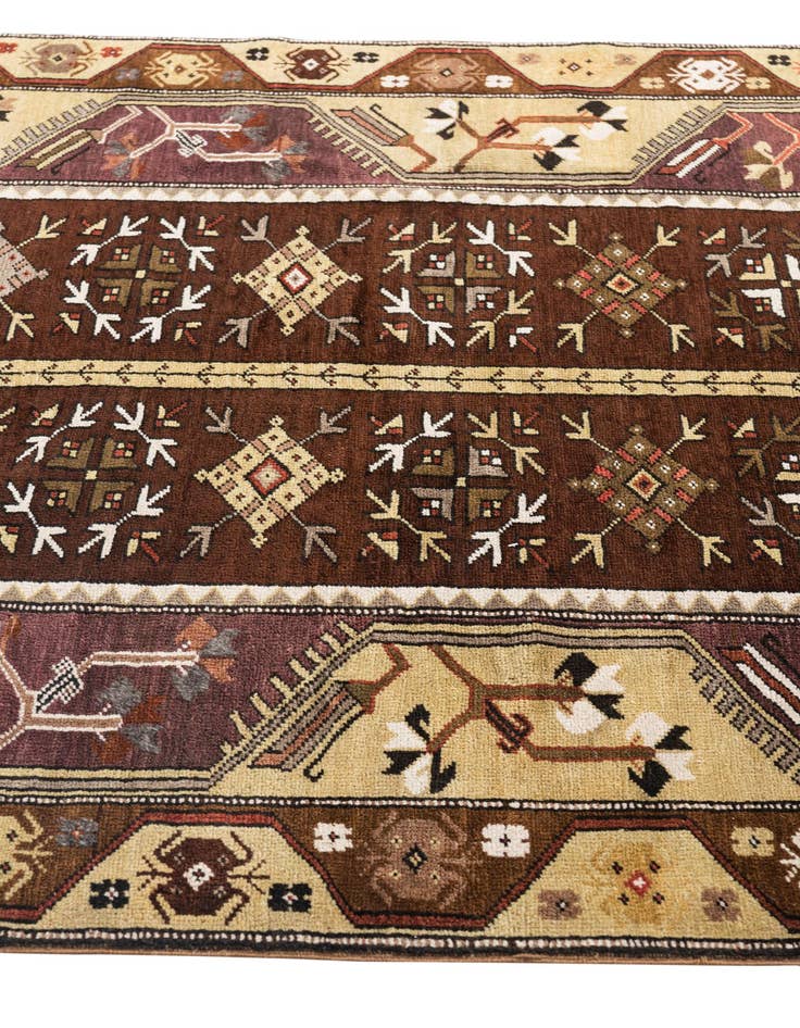 Detail image of  4' 6 x 8'  Hand Knotted Anatolian Oriental Wool Runner Rug