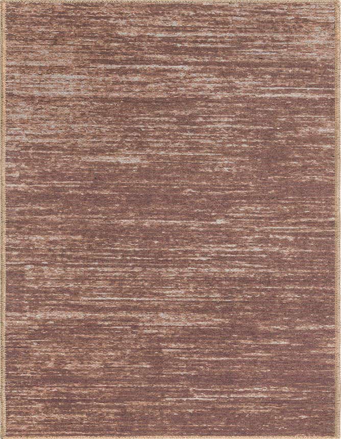 A 6 ft runner rug in shades of brown and tan with a modern striped pattern, ideal for a hallway.