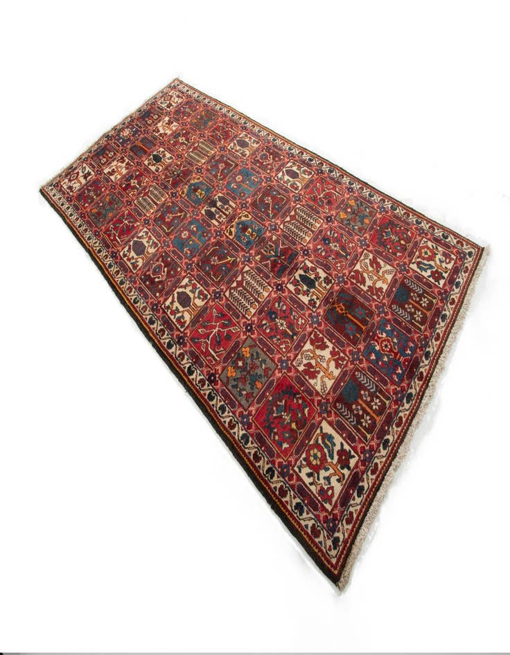 Detail image of  5' 3 x 10' 10  Hand Knotted Bachtiar Persian Wool Runner Rug