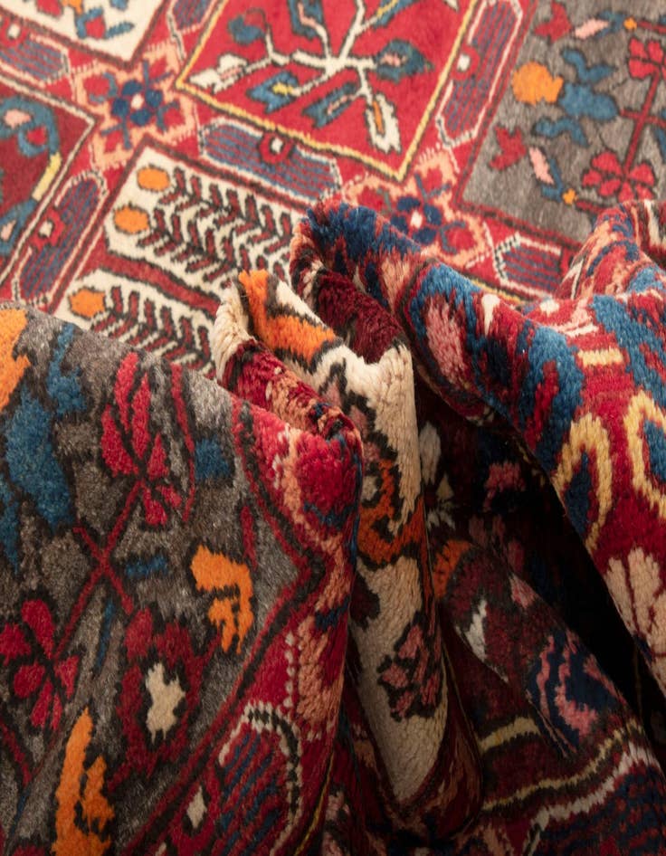 Detail image of  5' 3 x 10' 10  Hand Knotted Bachtiar Persian Wool Runner Rug