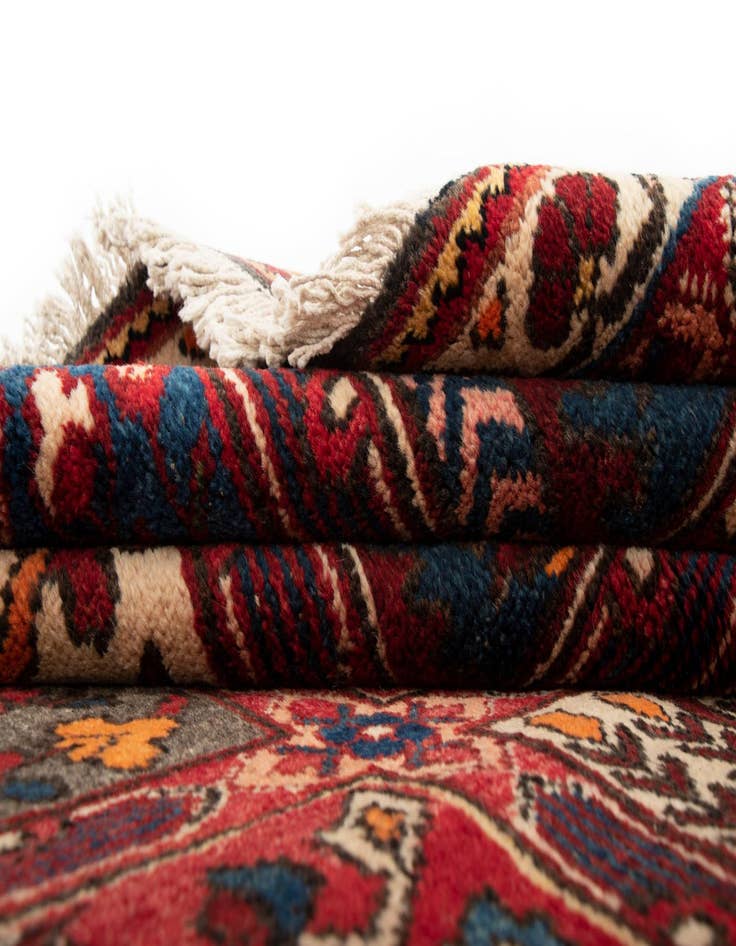 Detail image of  5' 3 x 10' 10  Hand Knotted Bachtiar Persian Wool Runner Rug