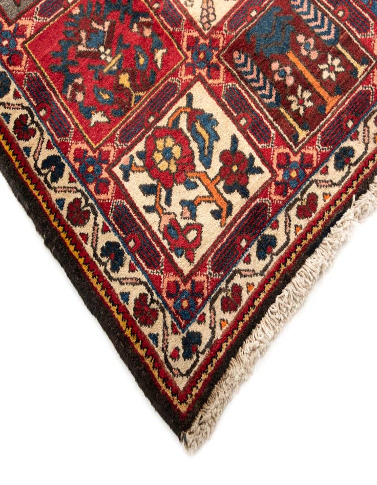 Detail image of  5' 3 x 10' 10  Hand Knotted Bachtiar Persian Wool Runner Rug