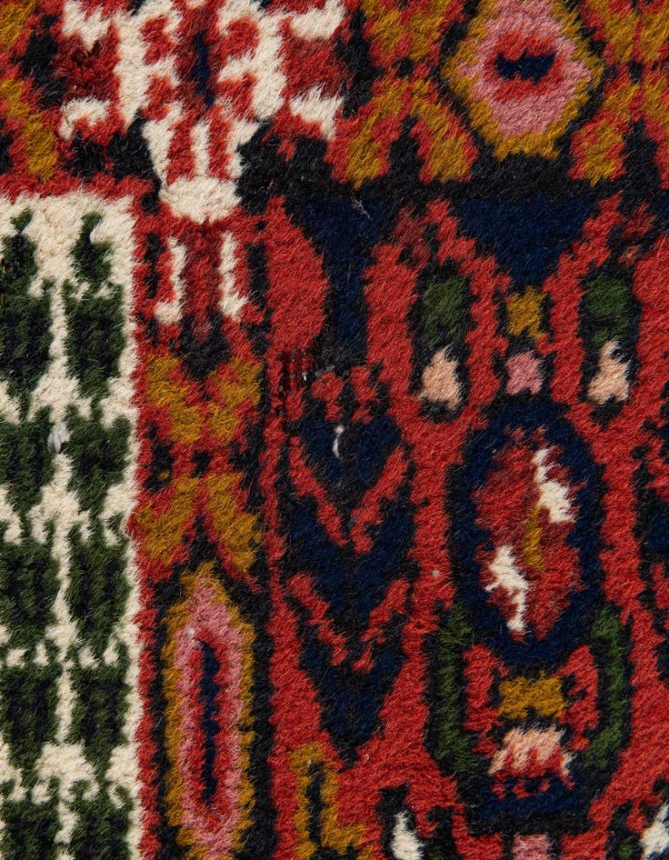Detail image of  3' x 11' 8  Hand Knotted Bakhtiar Oriental Wool Runner Rug
