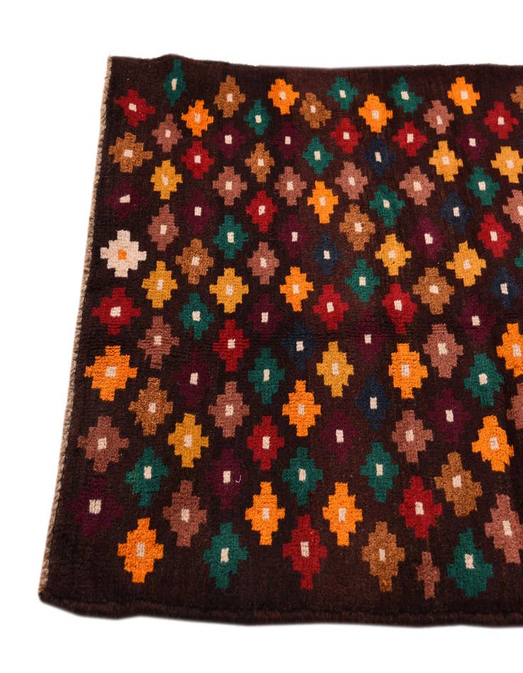 Detail image of  2' 9 x 9' 10  Hand Knotted Balouch Wool Runner Rug