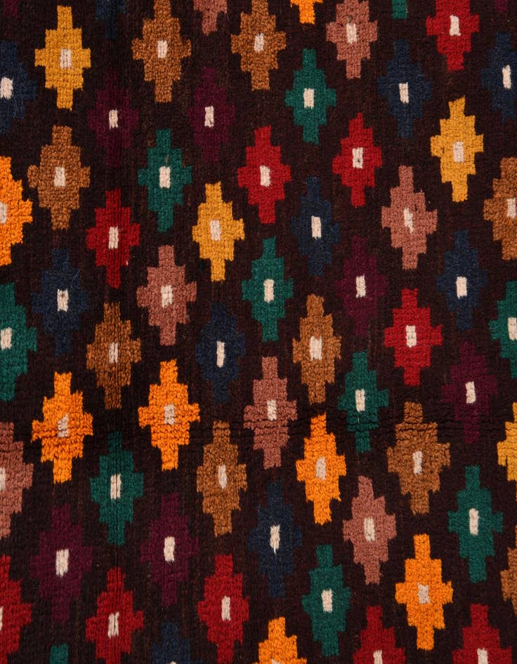 Detail image of  2' 9 x 9' 10  Hand Knotted Balouch Wool Runner Rug