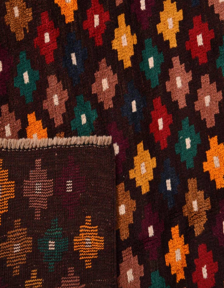 Detail image of  2' 9 x 9' 10  Hand Knotted Balouch Wool Runner Rug