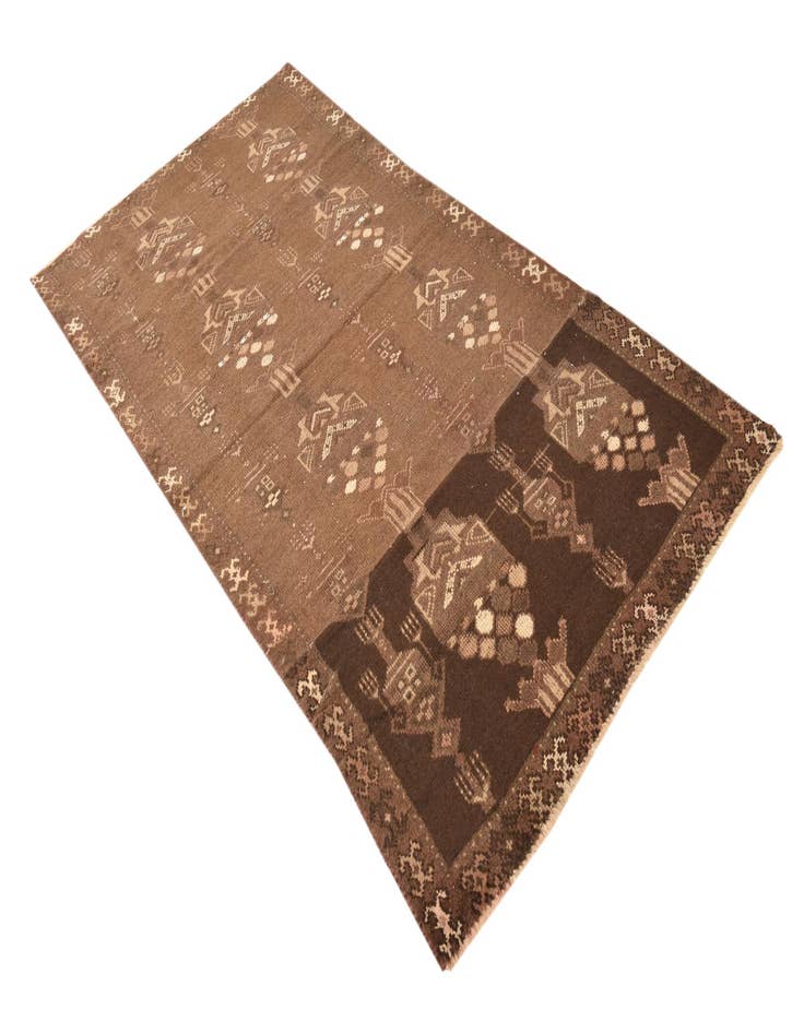 Detail image of  3' 9 x 7' 4  Hand Knotted Balouch Persian Wool Runner Rug