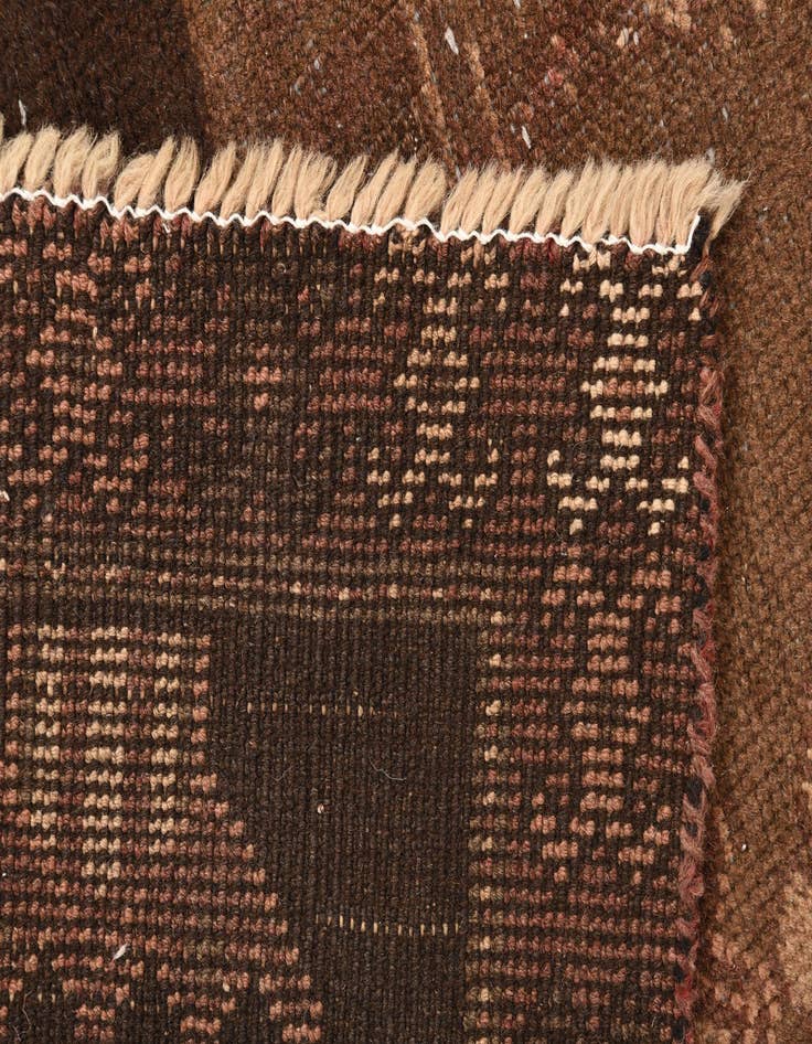 Detail image of  3' 9 x 7' 4  Hand Knotted Balouch Persian Wool Runner Rug