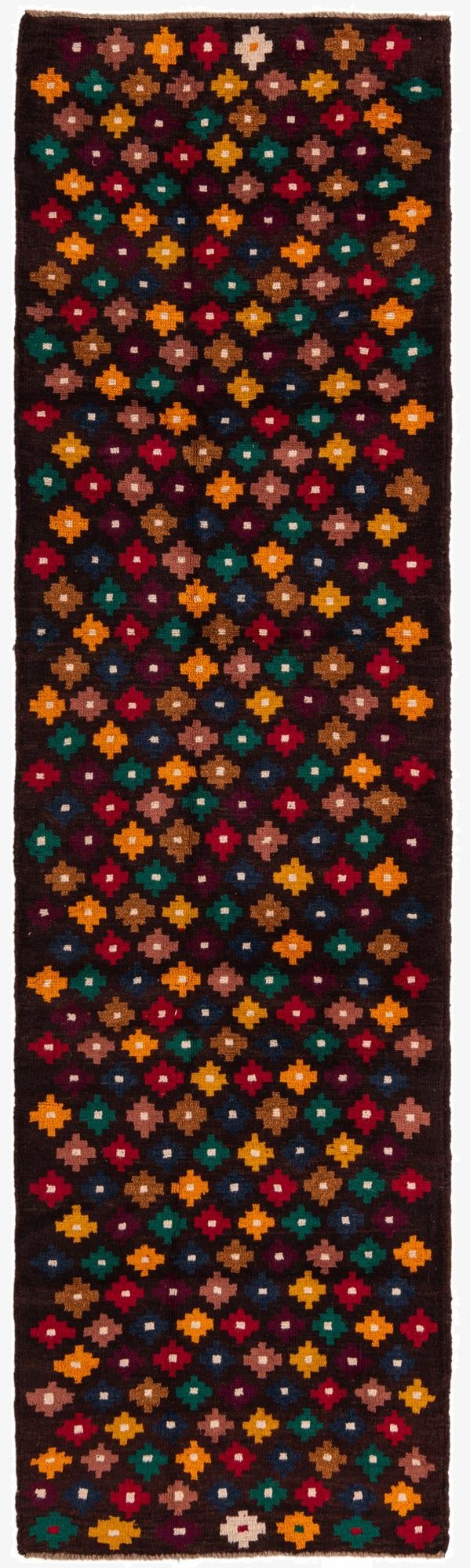  2' 9 x 9' 10  Hand Knotted Balouch Wool Runner Rug