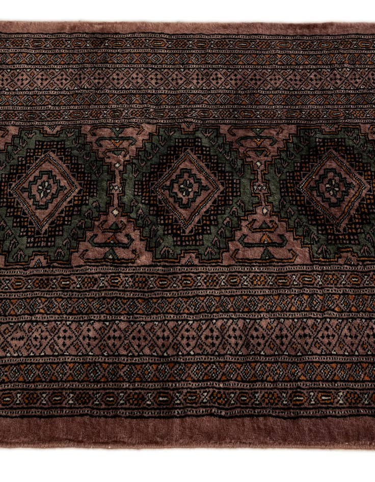 Detail image of  2' 7 x 11' 9  Hand Knotted Bokhara Oriental Wool Runner Rug